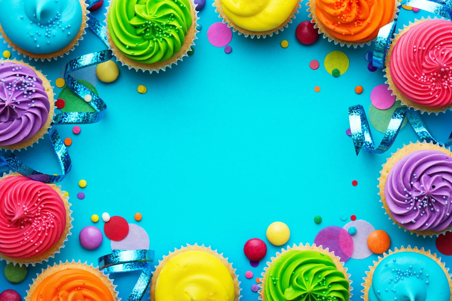 Cupcake warna-warni