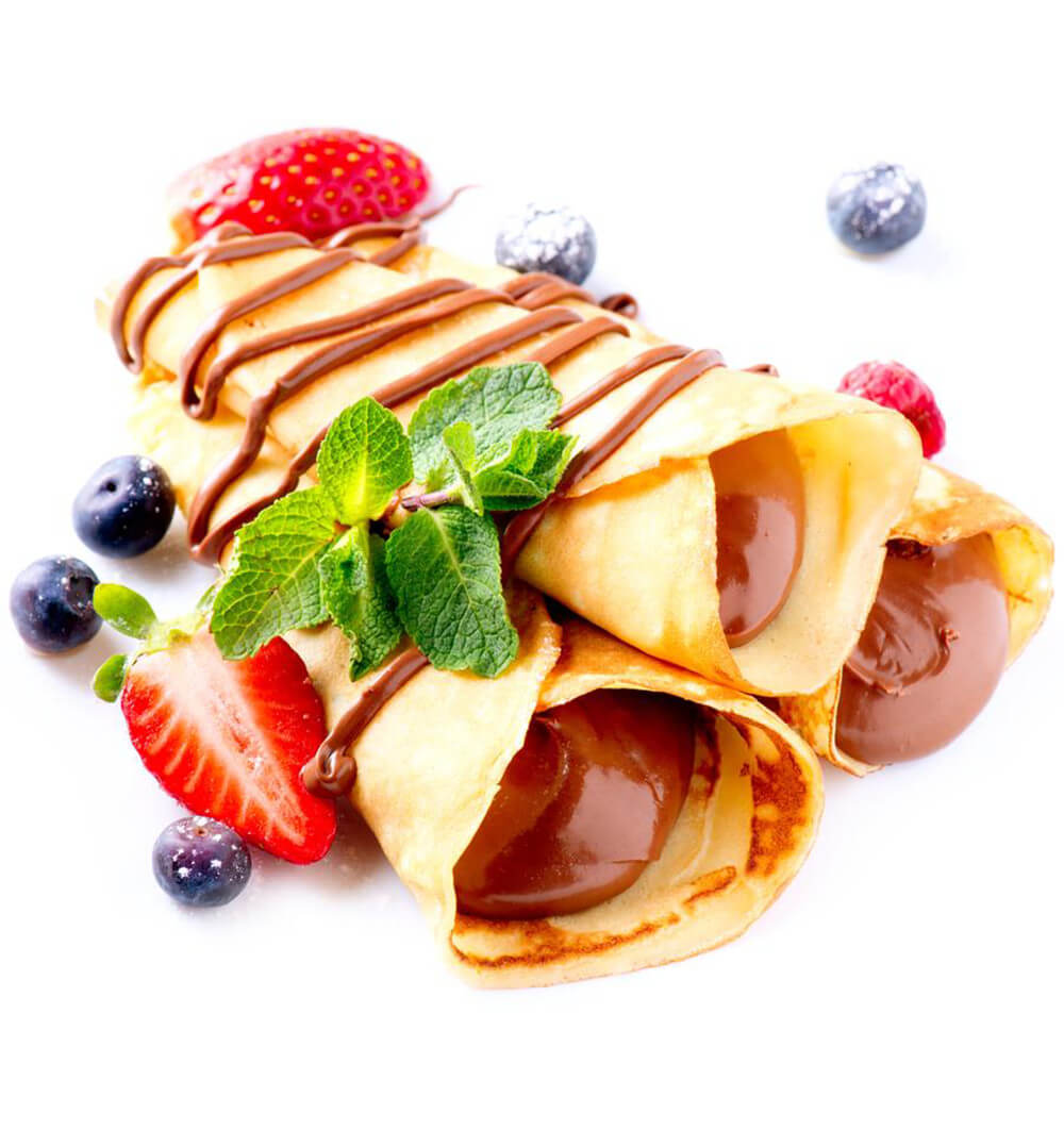 Crepe Stroberi Cokelat