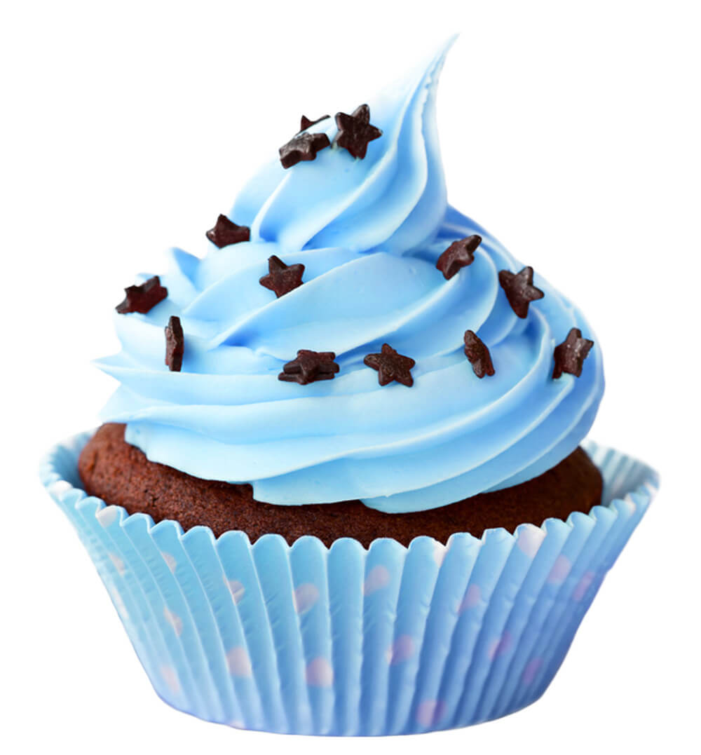 Cupcake Bintang Biru