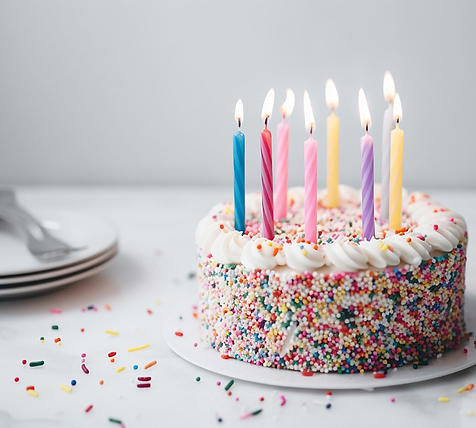 Kue ulang tahun dengan lilin