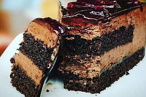 Mousse cokelat beri