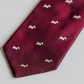 Dasi Sutra Motif Maroon