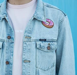 Jaket Denim Biru Muda — Outer Pria
