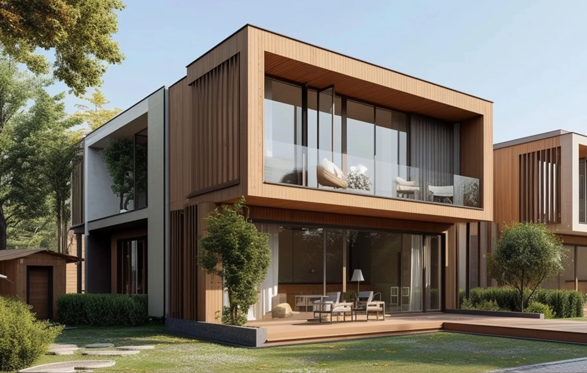 Proyek Hunian Modern Dua Lantai