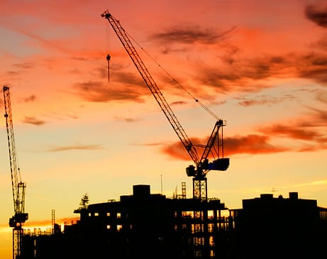 Crane di proyek gedung kantor