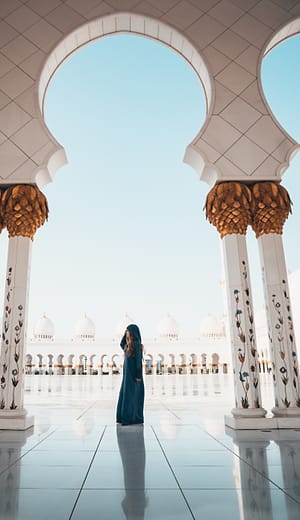 Interior kubah masjid