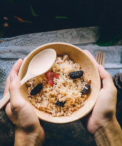 Hidangan nasi untuk dibagikan