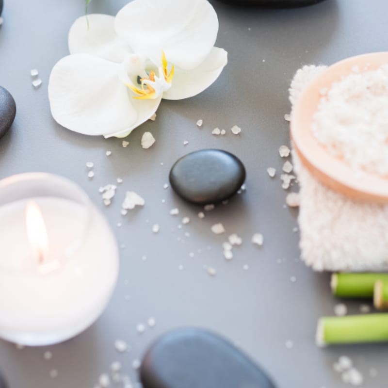 Suasana spa dan relaksasi