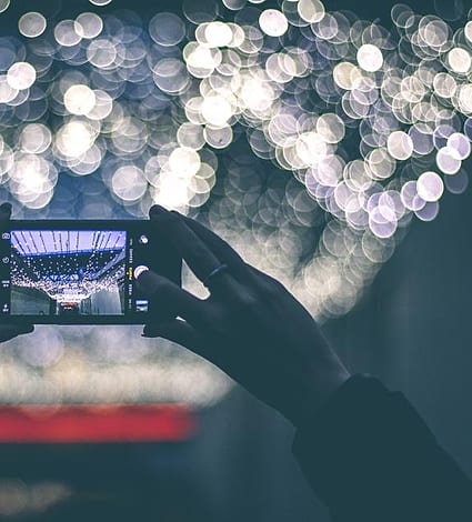 Memotret lampu bokeh dengan ponsel